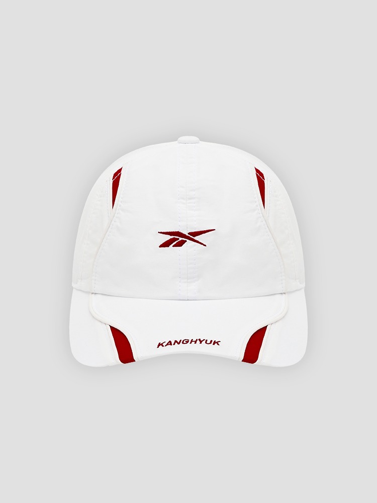 WHITE BASEBALL CAP  강혁(KANGHYUK) 화이트 베이스볼 캡 - 아데쿠베