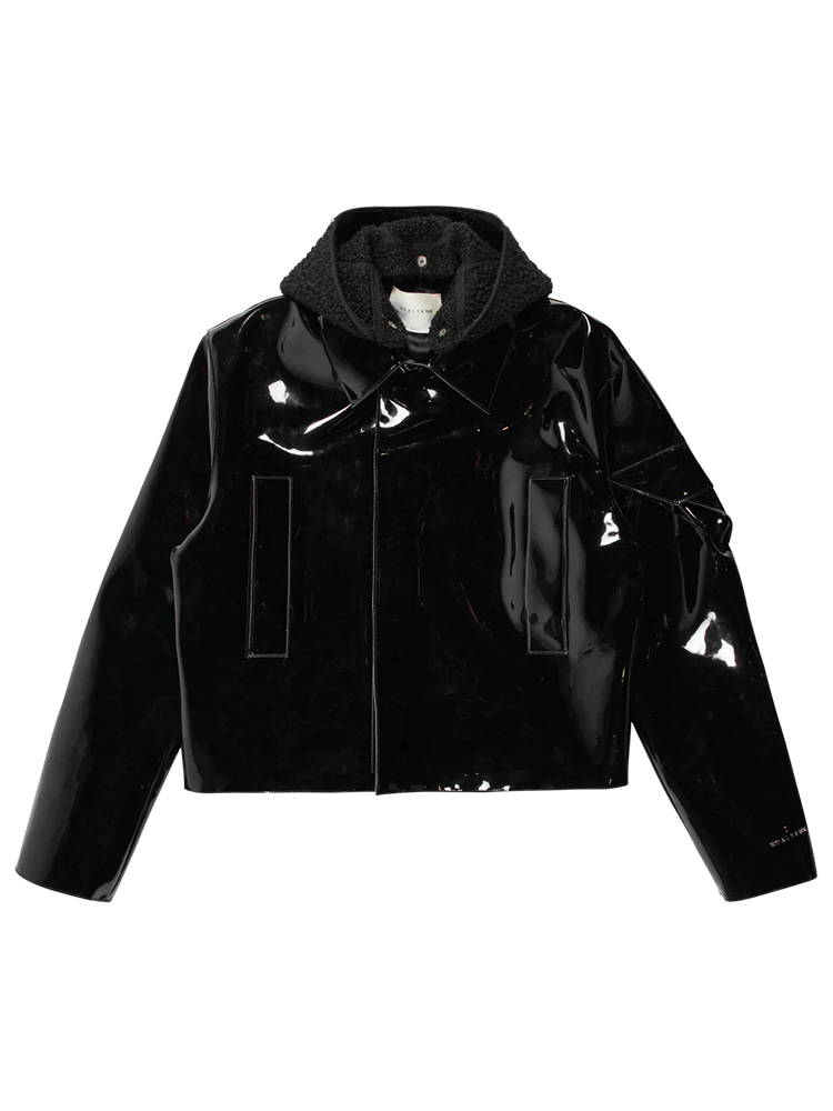 BLACK PVC SCOUT JACKET  알릭스 블랙 PVC 스카우트 자켓 - 아데쿠베