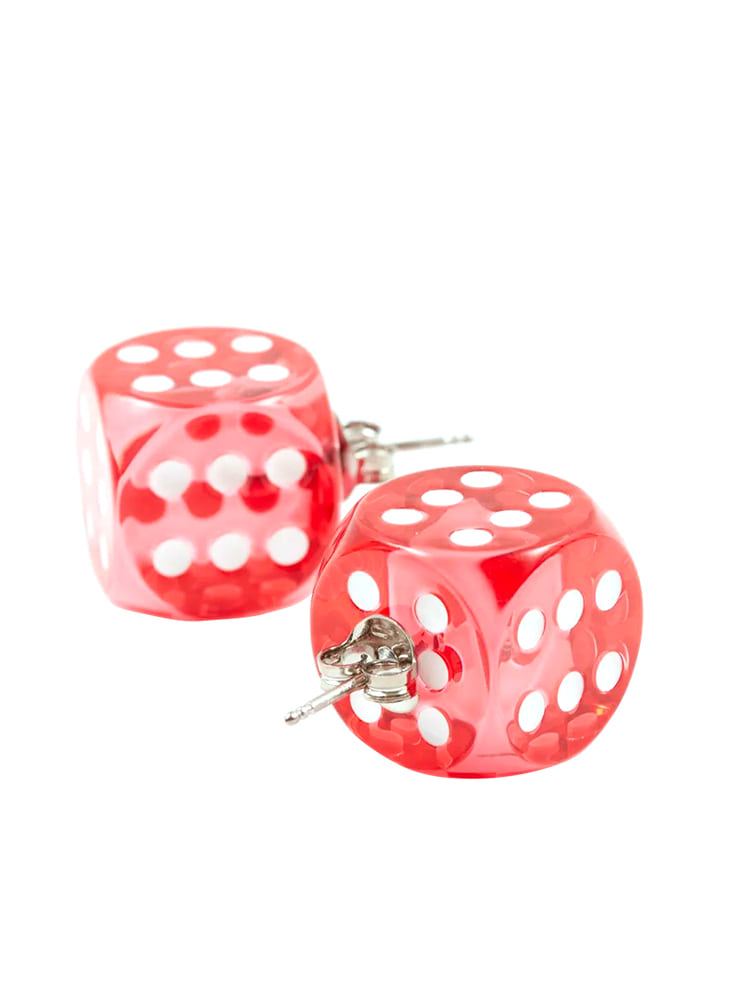 RED DICE EARINGS  MM6 레드 주사위 귀걸이 - 아데쿠베