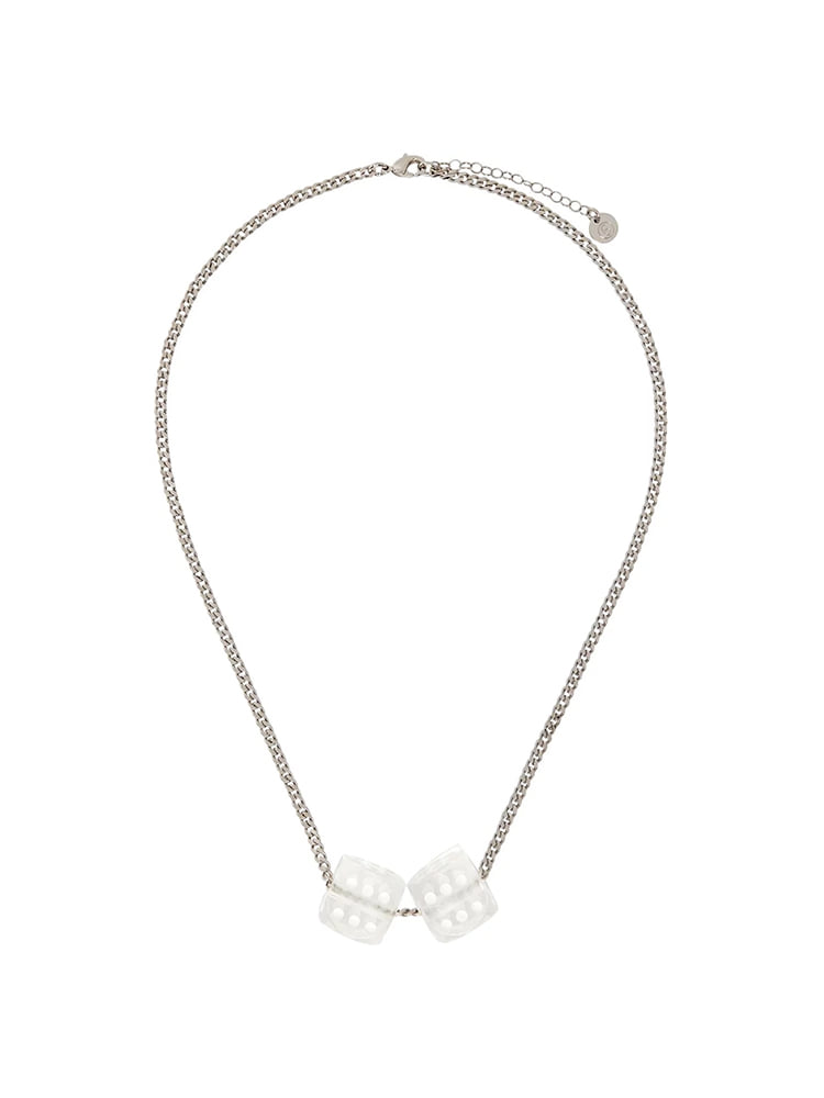 WHITE DICE NECKLACE  MM6 화이트 주사위 목걸이 - 아데쿠베