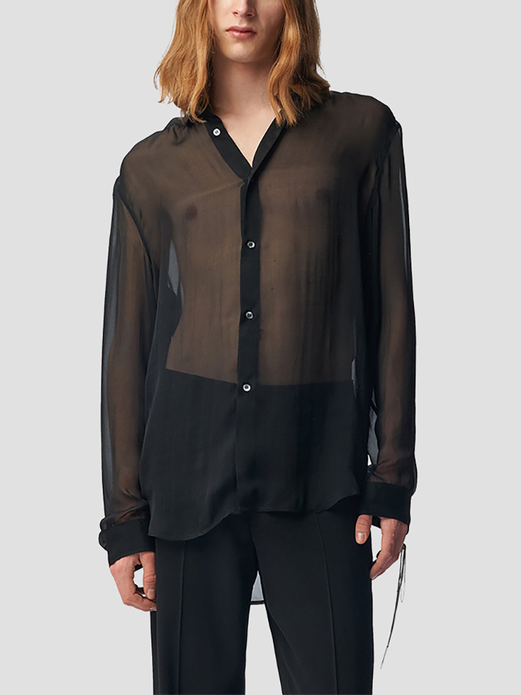 BLACK BENARD STANDARD SHIRT  앤 드뮐미스터 블랙 베나르 스탠다드 셔츠 - 아데쿠베