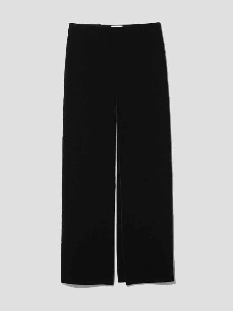 BLACK MINIMAL DOUBLE SLIT SKIRT  리에르(RIER) 블랙 미니멀 더블 슬릿 스커트 - 아데쿠베