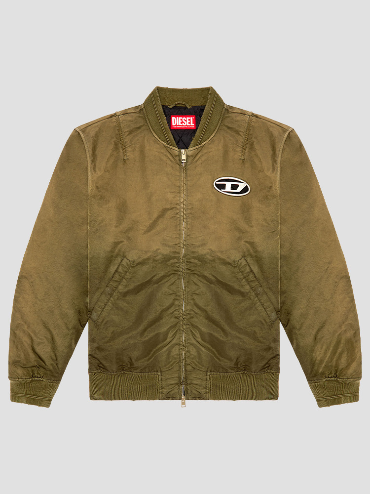 KHAKI KEPES DEGRADE PADDED BOMBER JACKET  디젤(DIESEL) 카키 패드 봄버 자켓 - 아데쿠베