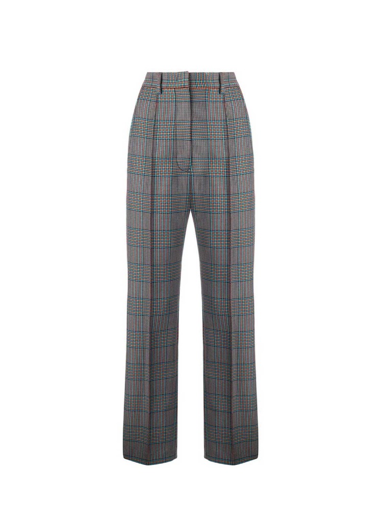 BLACK CHECK TROUSERS  MM6 블랙 체크 트라우저 - 아데쿠베