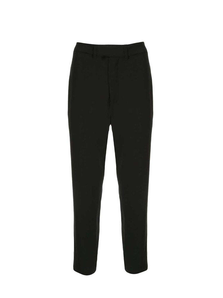 BLACK HIGH-WAISTED STRAIGHT PANTS  앤 드뮐미스터 블랙 하이웨이스트 스트레이트 팬츠 - 아데쿠베