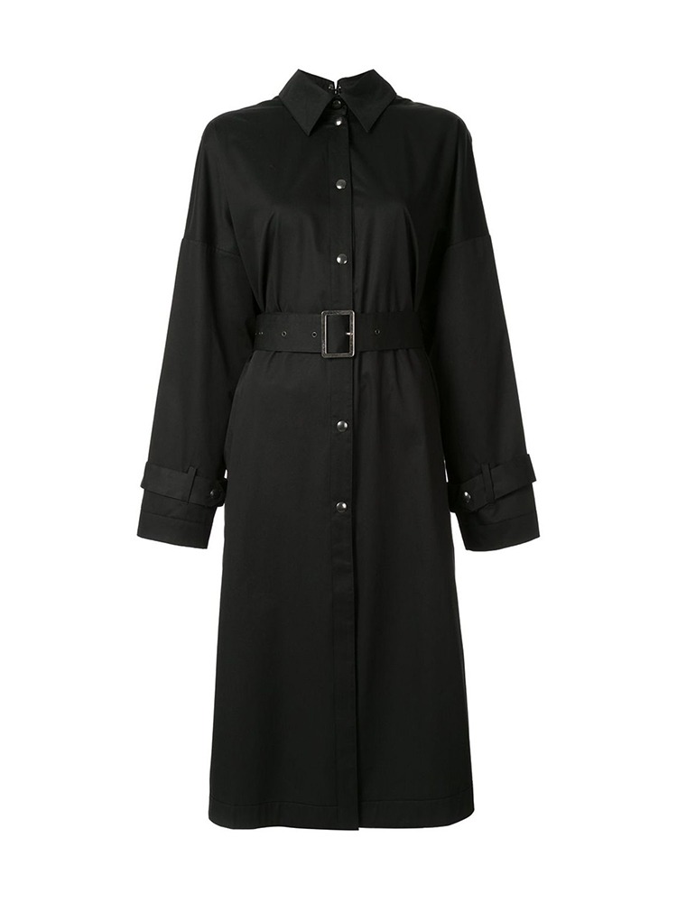 BLACK REVERSIBLE TRENCH COAT  보야로브스카야 블랙 리버서블 트렌치 코트 - 아데쿠베