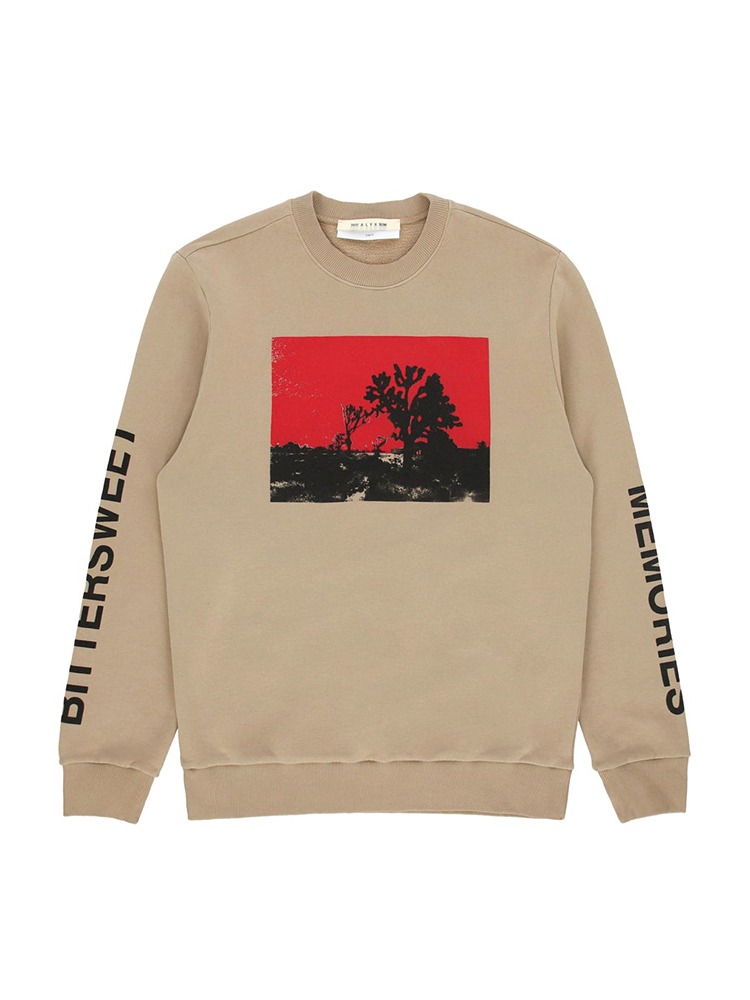 BEIGE JOSHUA CREWNECK SWEATSHIRT  알릭스 베이지 조슈아 크루넥 스웨트셔츠 - 아데쿠베