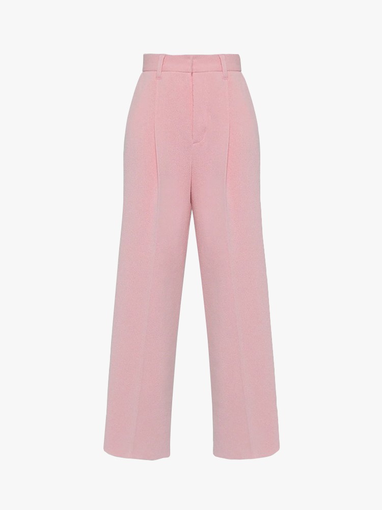 PINK CAMILLA KNIT PANTS  아키라 나카 핑크 카밀리아 니트 팬츠 - 아데쿠베