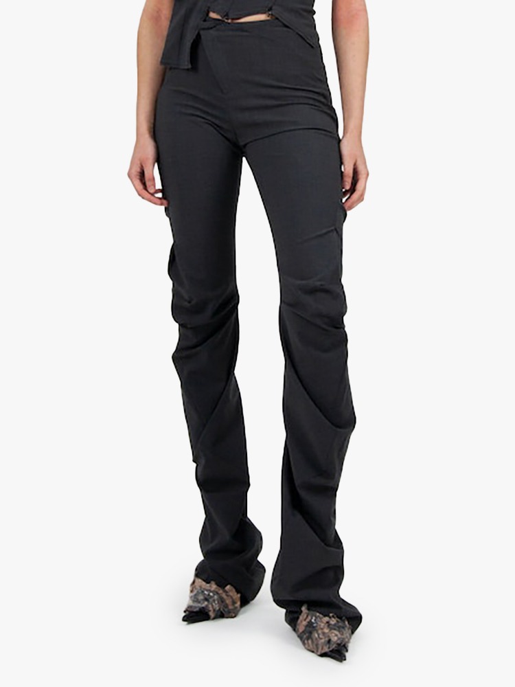 ANTHRACITE DRAPE SUIT TROUSERS  오토링거 앤트러사이트 드레이프 수트 트라우저 - 아데쿠베