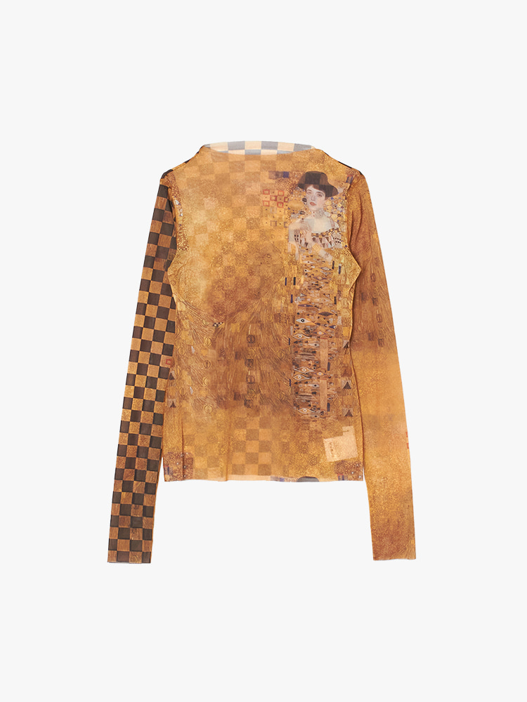 KLIMT PRINTED TOP  치카 키사다 클림트 프린트 탑 - 아데쿠베