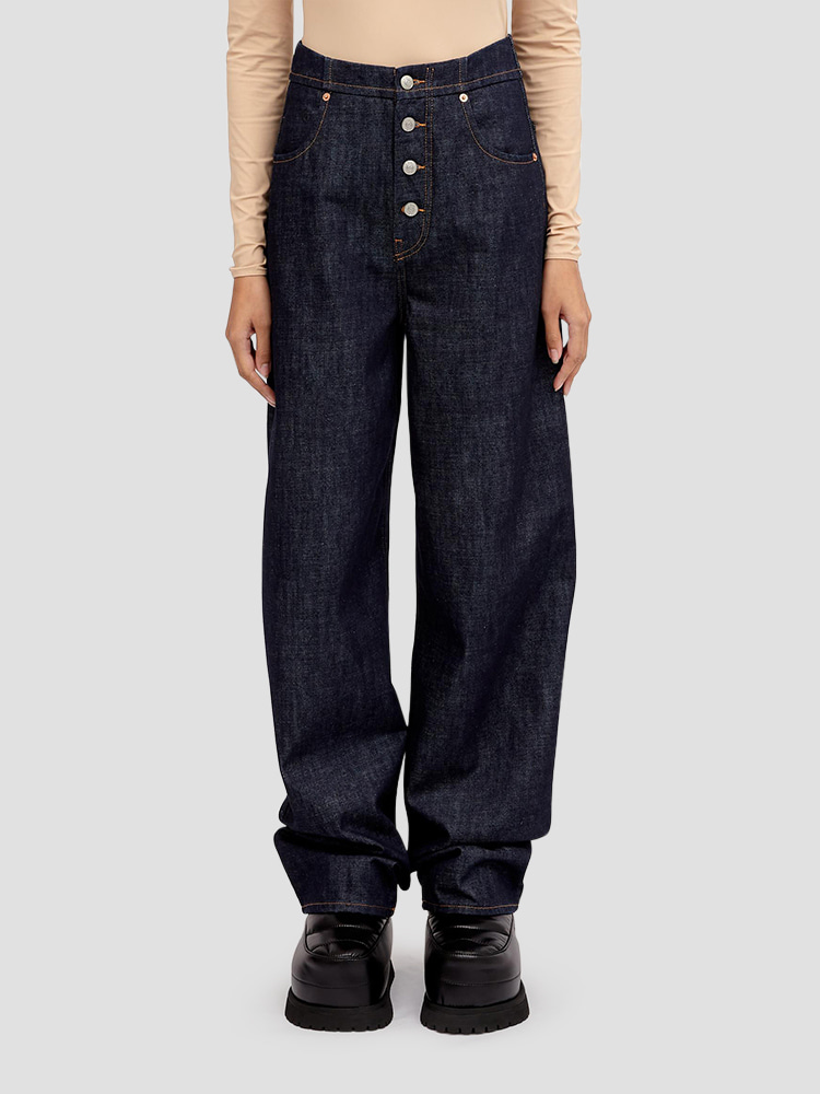 BLUE INDIGO 5 POCKETS PANTS  MM6 블루 인디고 5 포켓 팬츠 - 아데쿠베