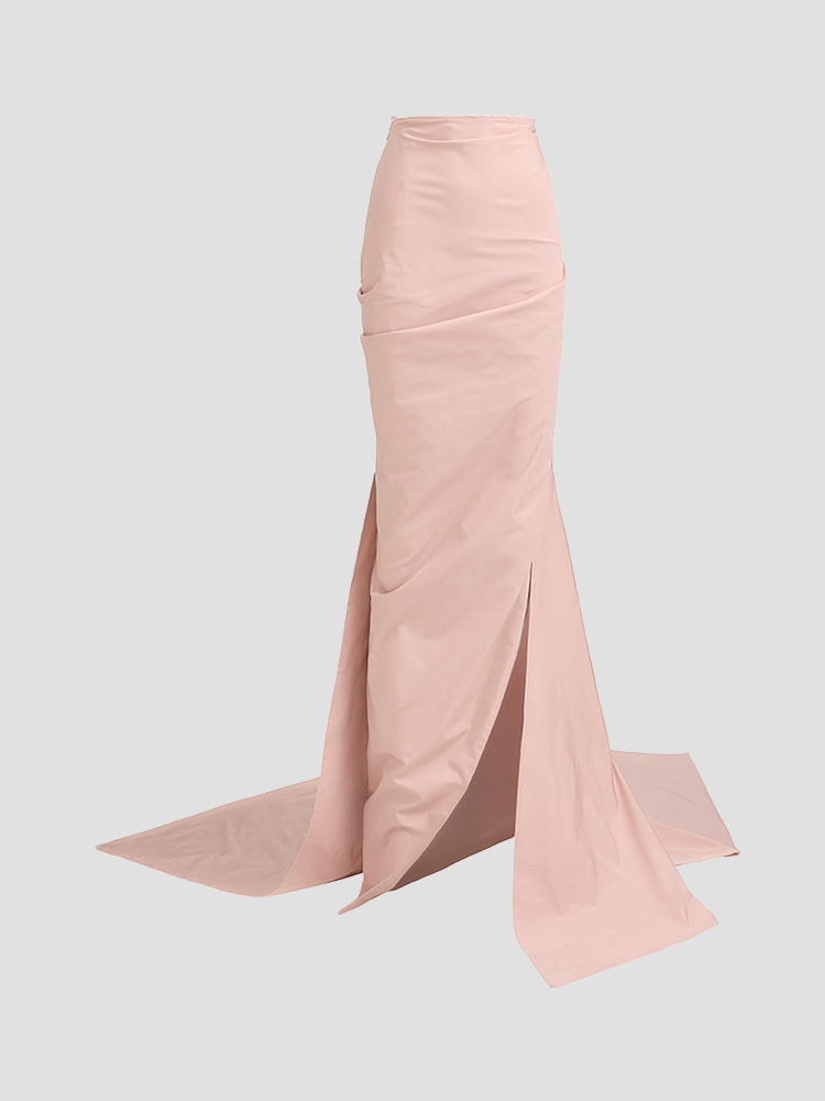 ICY PINK TENACITY DRAPE SKIRT  마티체브스키 아이시 핑크 테너시티 드레이프 스커트 - 아데쿠베