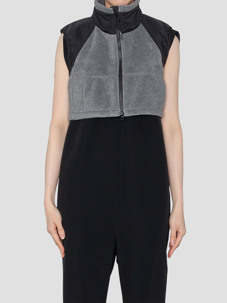 GRAY ECWCS GEN3 FLEECE CROPPED VEST  하이크(HYKE) 그레이 ECWCS GEN3 플리스 크롭 베스트 - 아데쿠베