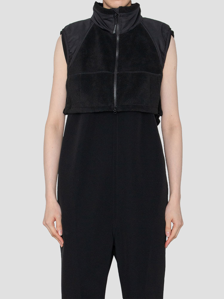 BLACK ECWCS GEN3 FLEECE CROPPED VEST  하이크(HYKE) 블랙 ECWCS GEN3 플리스 크롭 베스트 - 아데쿠베