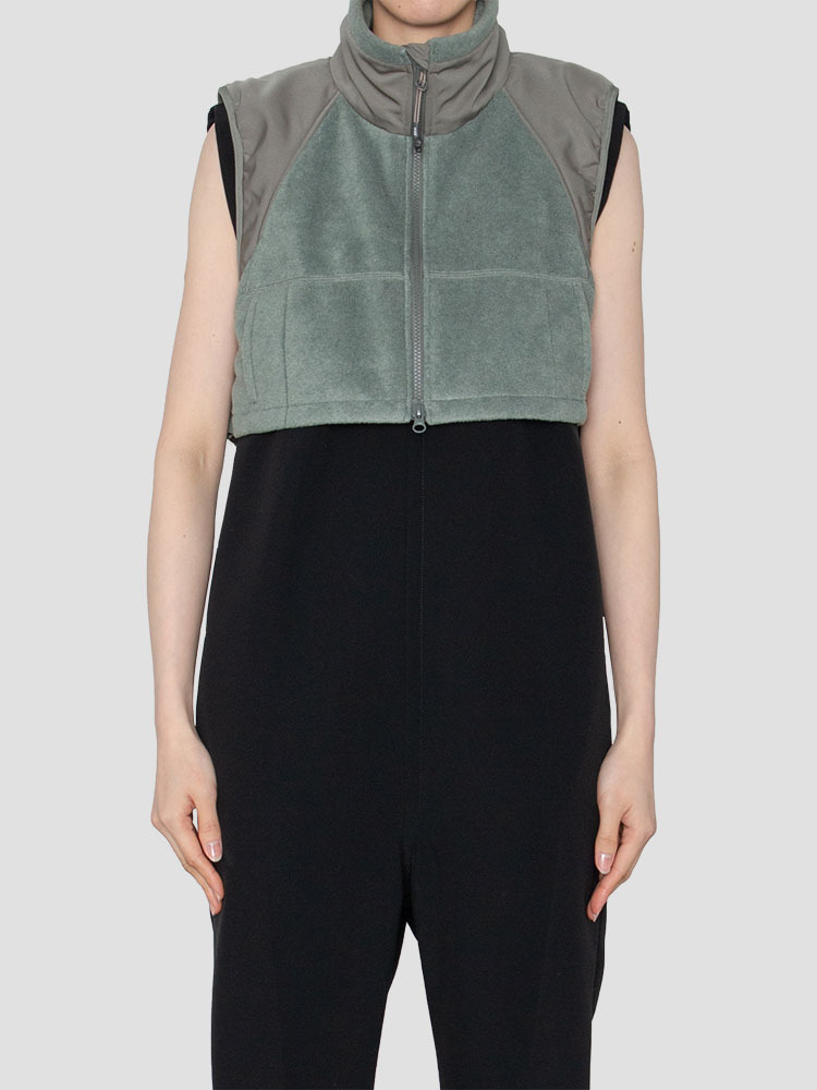 OLIVE DRAB ECWCS GEN3 FLEECE CROPPED VEST  하이크(HYKE) 올리브 드랩 ECWCS GEN3 플리스 크롭 베스트 - 아데쿠베