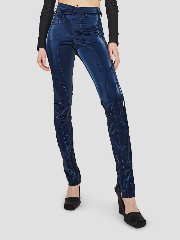 NIGHT BLUE FITTED SUIT PANTS  오토링거 나이트 블루 수트 팬츠 - 아데쿠베