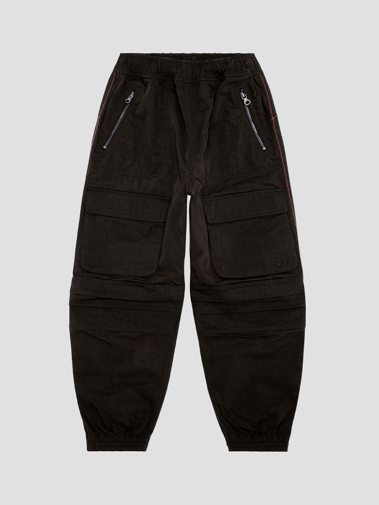 BLACK MIRT CARGO PANTS  디젤(DIESEL) 블랙 카고 팬츠 - 아데쿠베