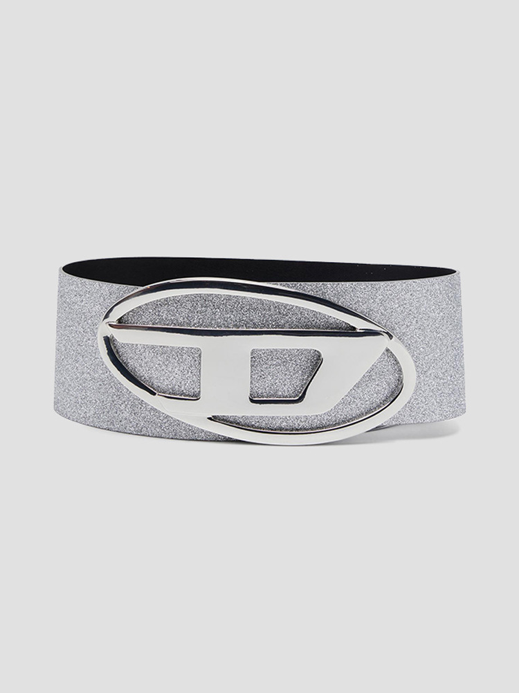 SILVER B-1DR WIDE METALLIC BELT  디젤(DIESEL) 실버 와이드 메탈릭 벨트 - 아데쿠베