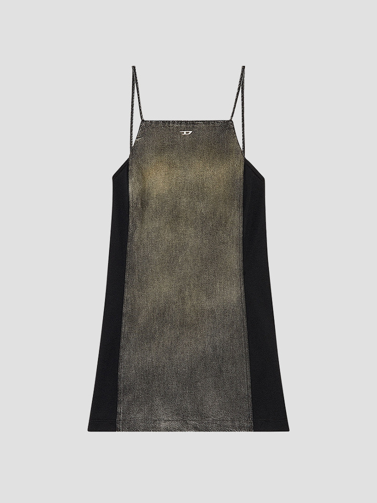 BLACK BETY DENIM HALTERNECK DRESS  디젤(DIESEL) 블랙 데님 홀터넥 드레스 - 아데쿠베