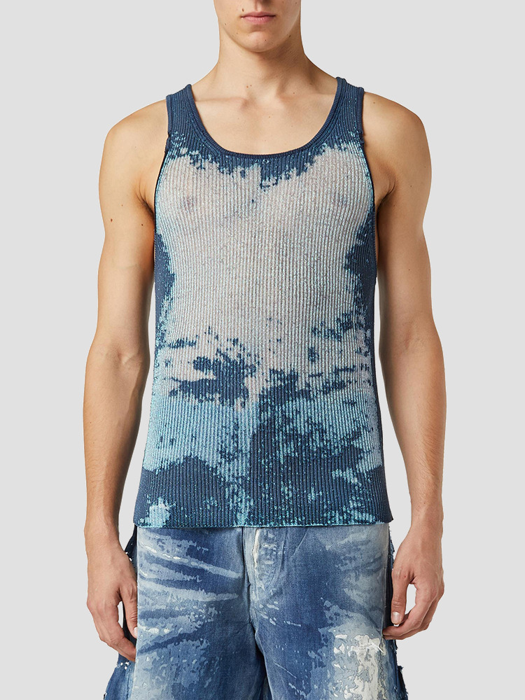 BLUE K-BOSSINO TANK TOP  디젤(DIESEL) 블루 보시노 탱크 탑 - 아데쿠베