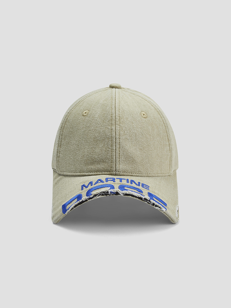 CREAM CUT PEAK BASEBALL CAP  마틴 로즈 크림 컷 피크 베이스볼 캡 - 아데쿠베