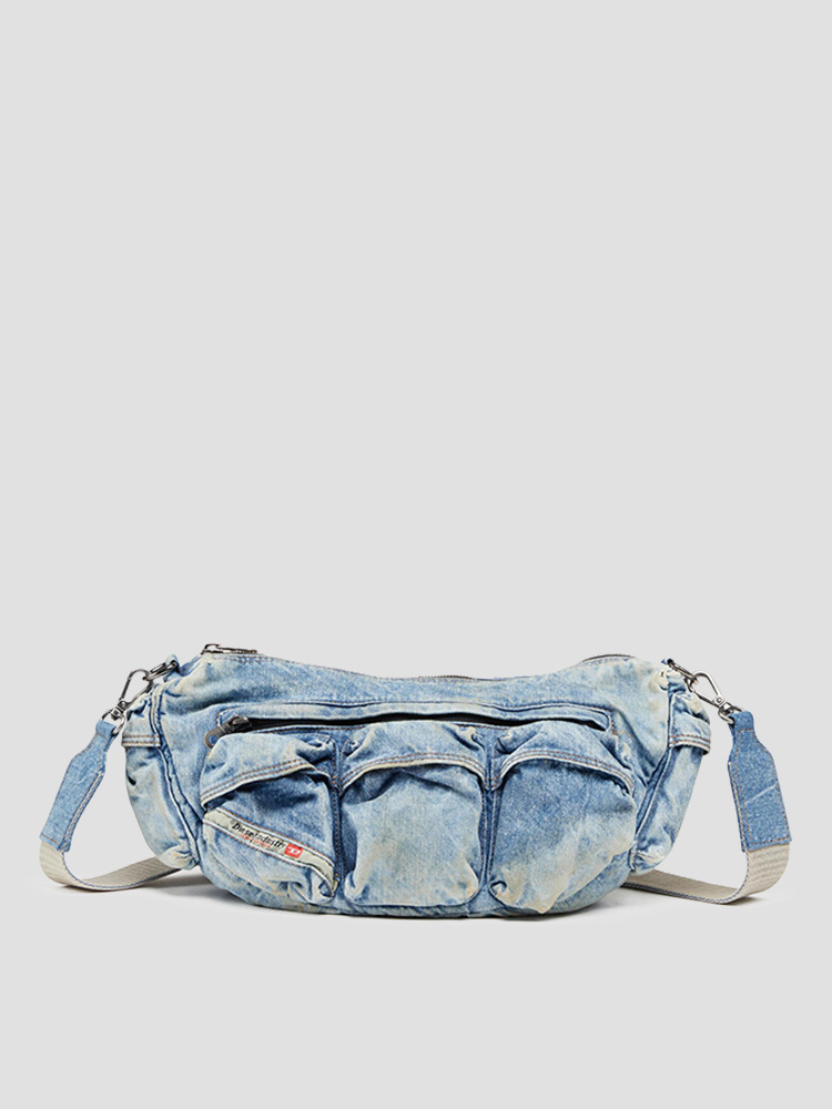 BLUE RE-EDITION 3000 TRAVEL SHOULDER BAG  디젤(DIESEL) 블루 리에디션 트래블 숄더 백 - 아데쿠베