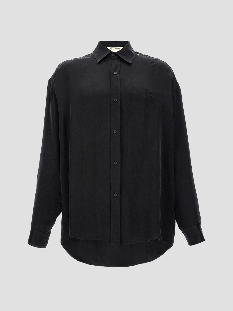 WASHED BLACK EYELET SHIRT  알릭스 블랙 아일렛 셔츠 - 아데쿠베