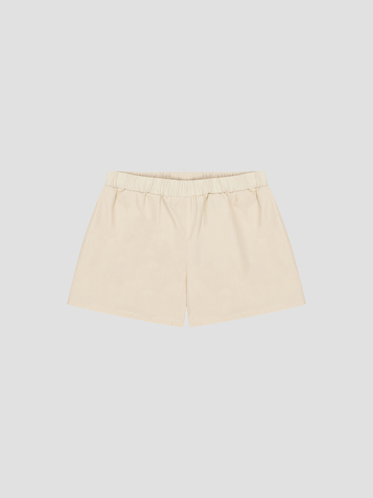 IVORY COTTON SHORTS  리에르(RIER) 아이보리 코튼 쇼츠 - 아데쿠베