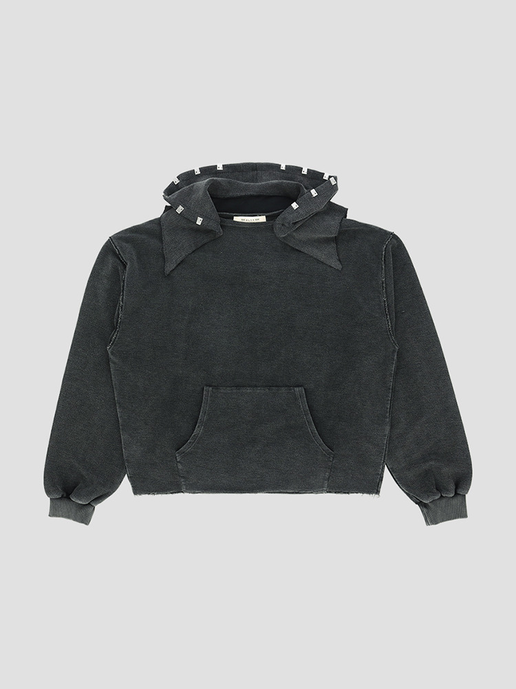 WASHED BLACK INSIDE OUT MULTI LIGHTERCAP HOODIE JUMPER  알릭스 블랙 인사이드 아웃 멀티 라이터캡 후디 점퍼 - 아데쿠베