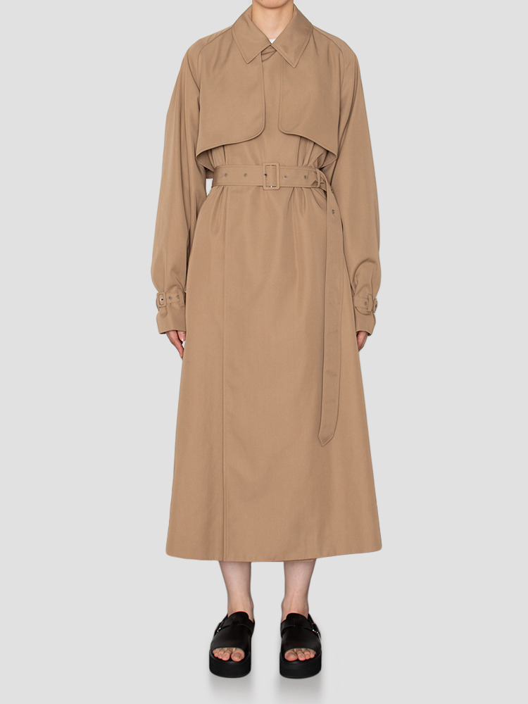 BEIGE UNIDYNE TRENCH COAT  하이크(HYKE) 베이지 유니다인 트렌치 코트 - 아데쿠베