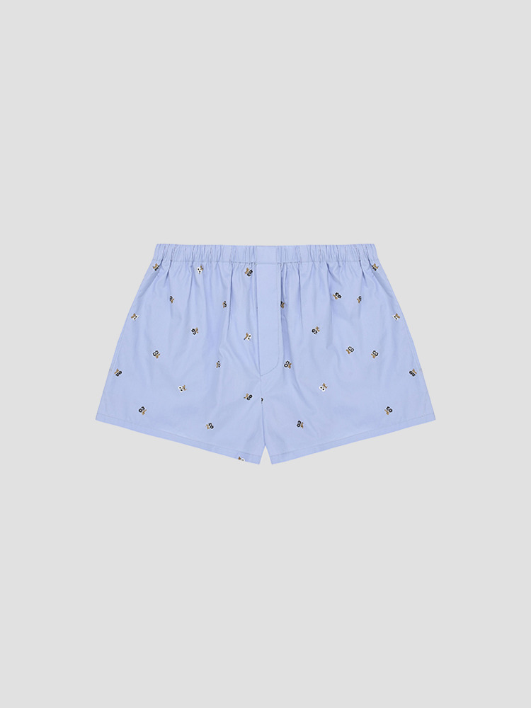 CIEL FLOWERS POPELINE SHORTS  리에르(RIER) 시엘 플라워 포플린 쇼츠 - 아데쿠베