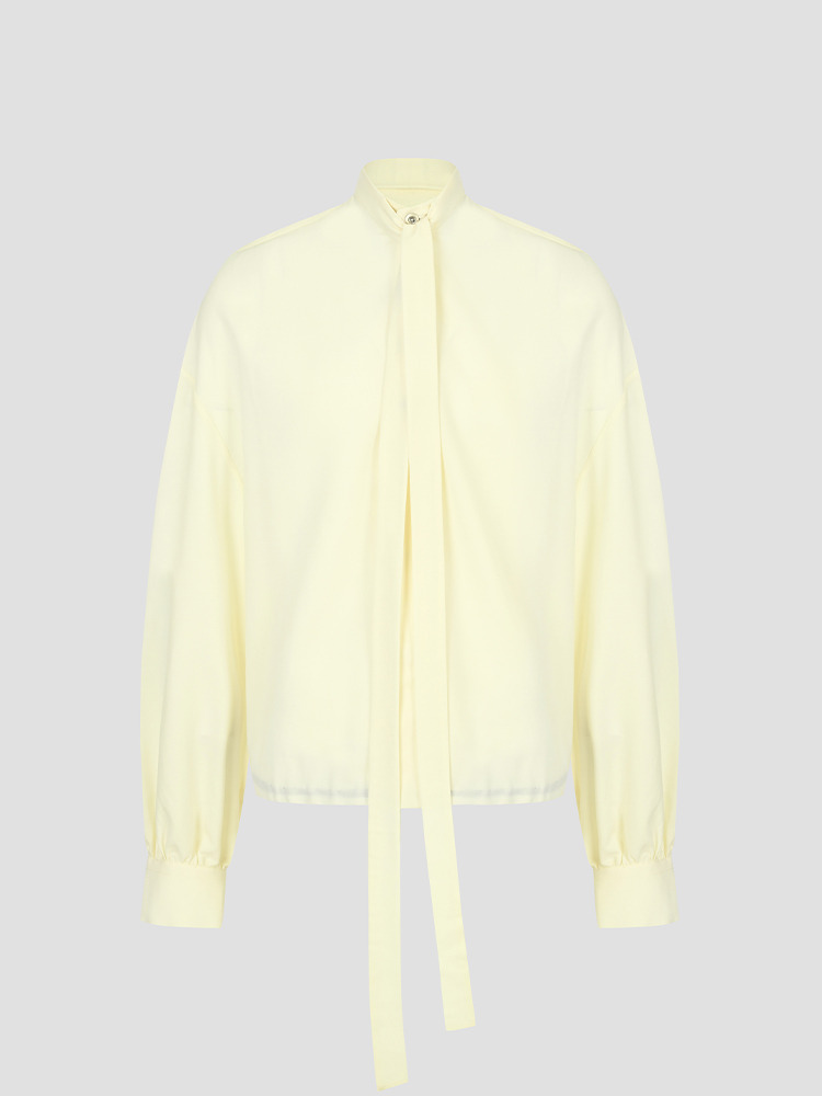 OFF WHITE LAVAILLIERE BLOUSE  라고스 스페이스 프로그램 오프 화이트 블라우스 - 아데쿠베