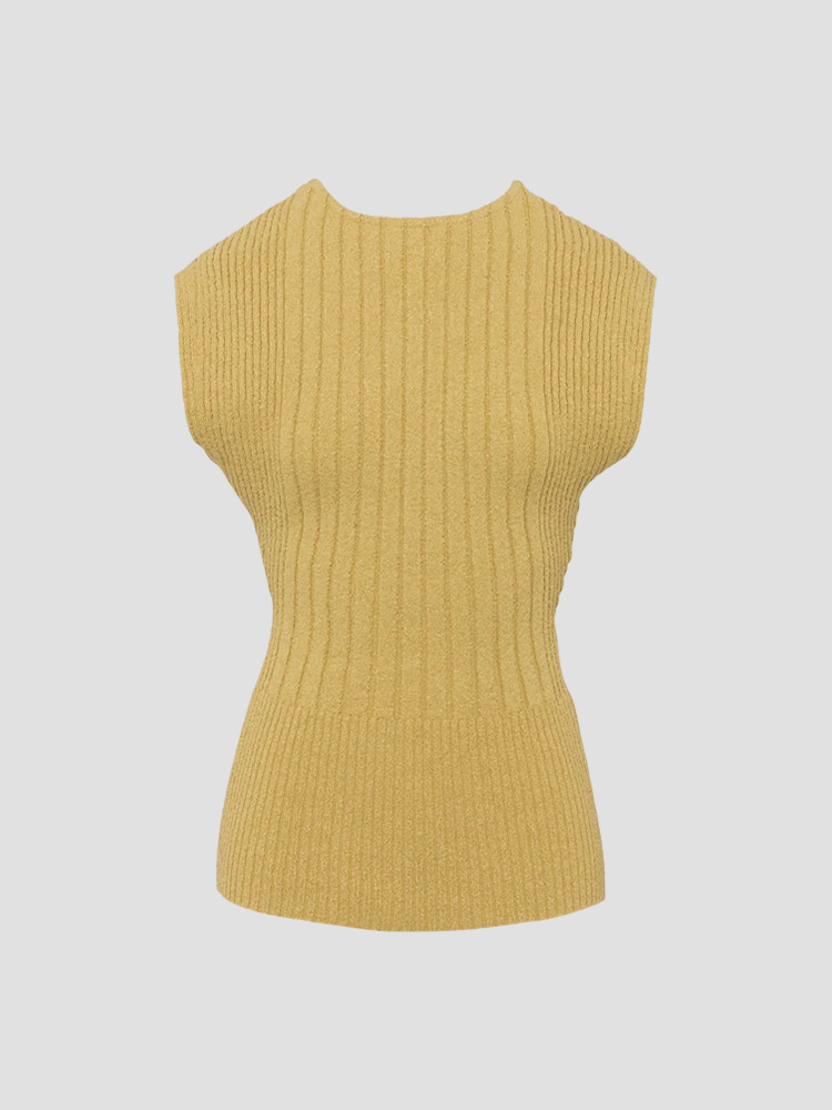 YELLOW SALLA BACK SLIT PULLOVER  아키라나카 옐로ㅜ 살라 백 슬릿 풀오버 - 아데쿠베