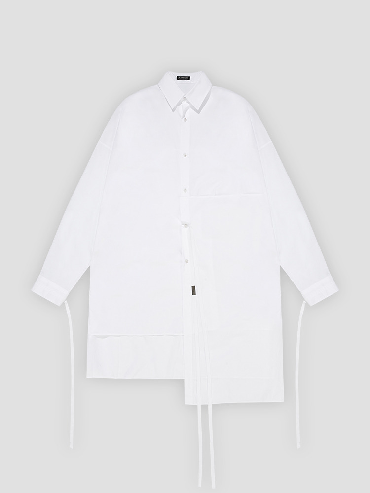 WHITE MALA SHIRT DRESS  앤 드뮐미스터 화이트 셔츠 드레스 - 아데쿠베