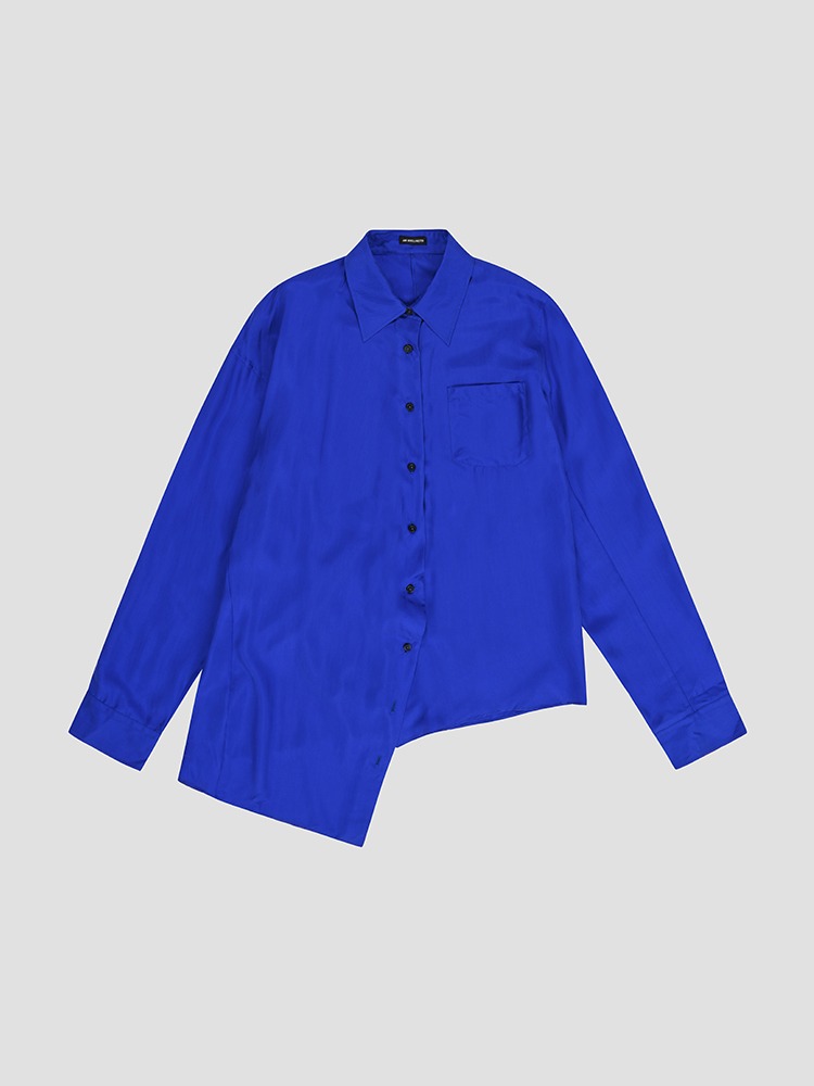 KLEIN BLUE AMATUS DROP SHOULDER SHIRT  앤 드뮐미스터 클라인 블루 드롭 숄더 셔츠 - 아데쿠베