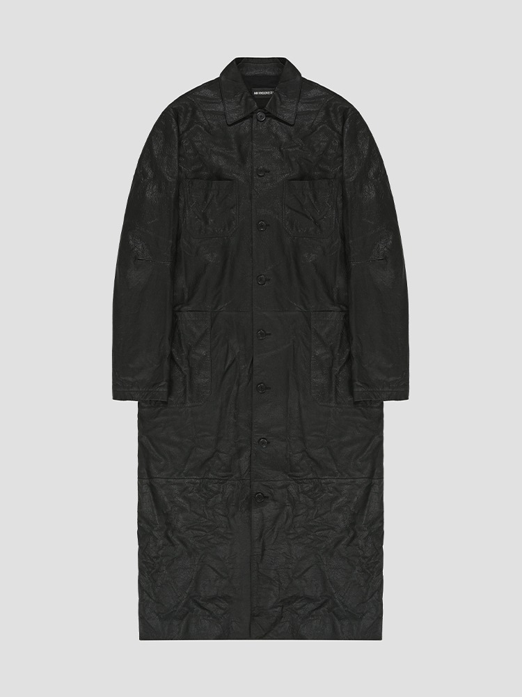 BLACK PEET X-LONG ATELIER DECONSTRUCTED COAT  앤 드뮐미스터 블랙 롱 코트 - 아데쿠베