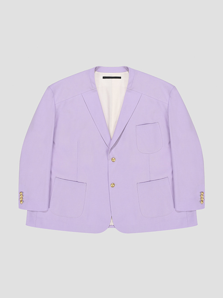 PURPLE OVERSIZED JACKET  산쿠안즈 퍼플 오버사이즈 자켓 - 아데쿠베