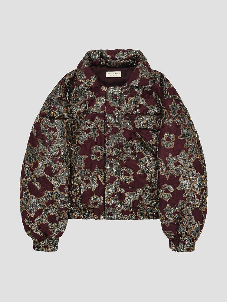 BURGUNDY BOMBER JACKET  크리스토프 럼프 버건디 봄버 자켓 - 아데쿠베