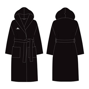 [터보] 초극세사 목욕 가운 블랙 BATHROBE MICROFIBRE 98110 BLK