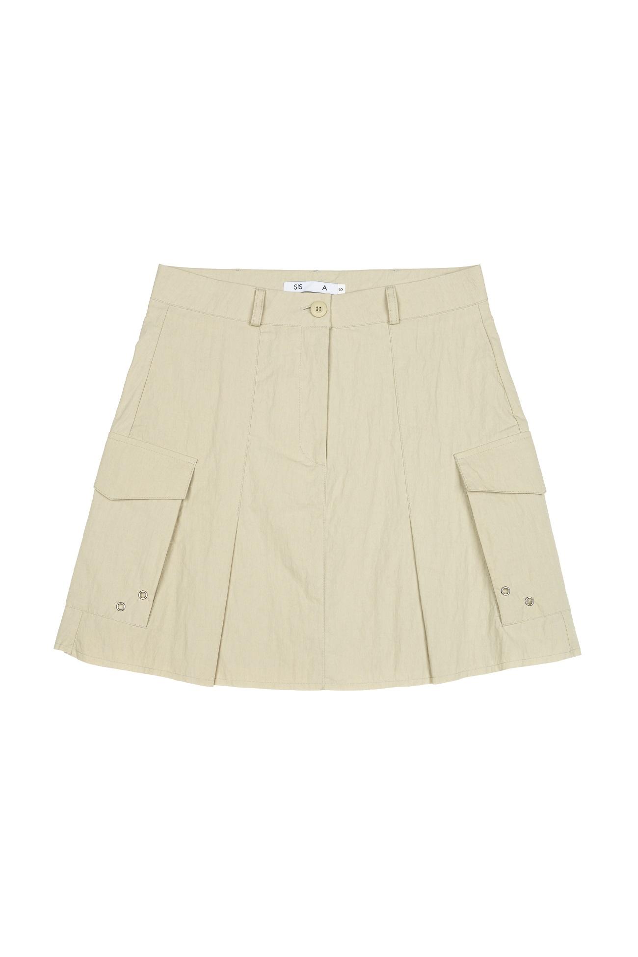 ROUGH CARGO PLEATS SKIRT / BEIGE