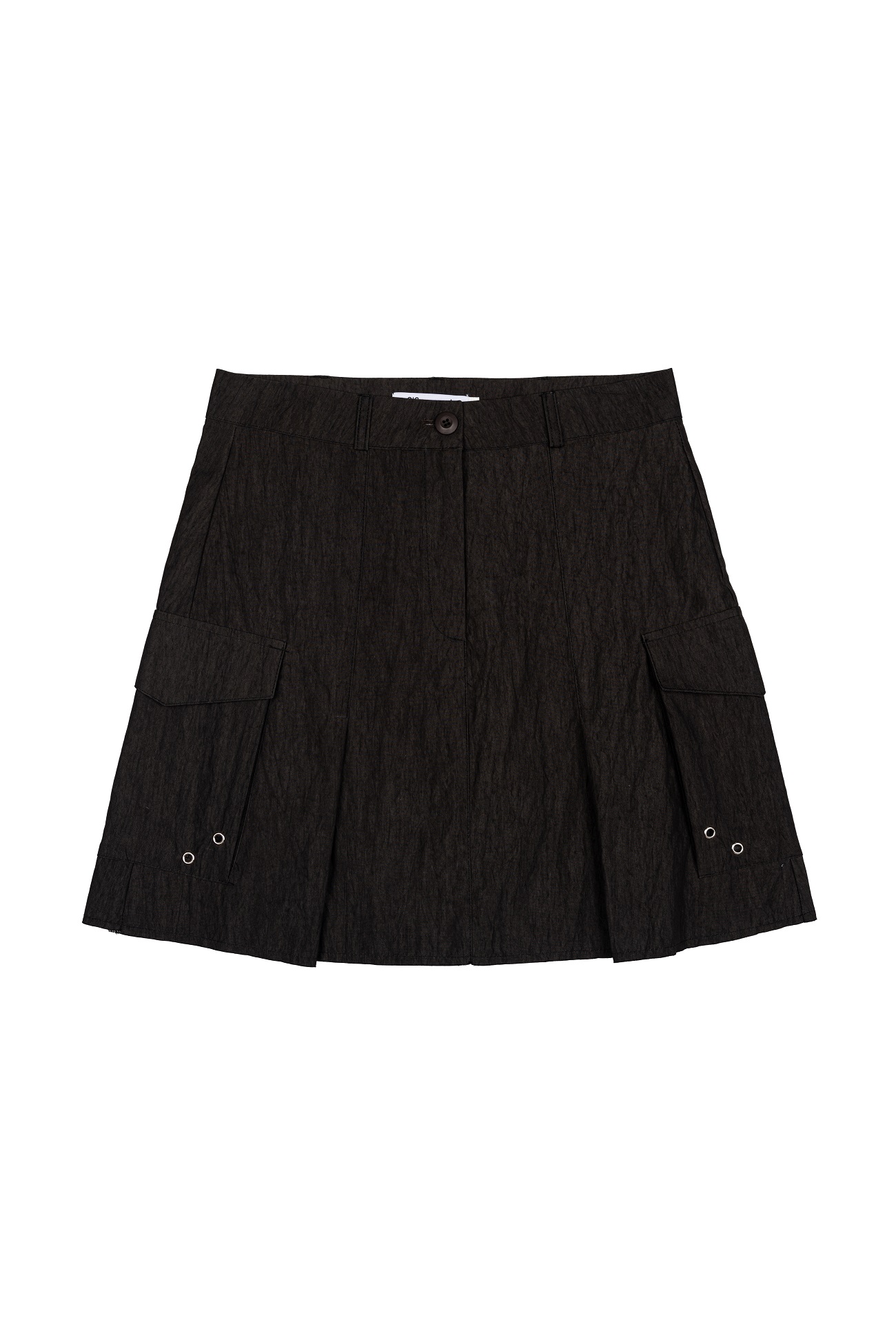 ROUGH CARGO PLEATS SKIRT / BROWN