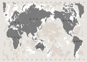 세계지도뮤럴벽지-90/가로100cmx세로100cm