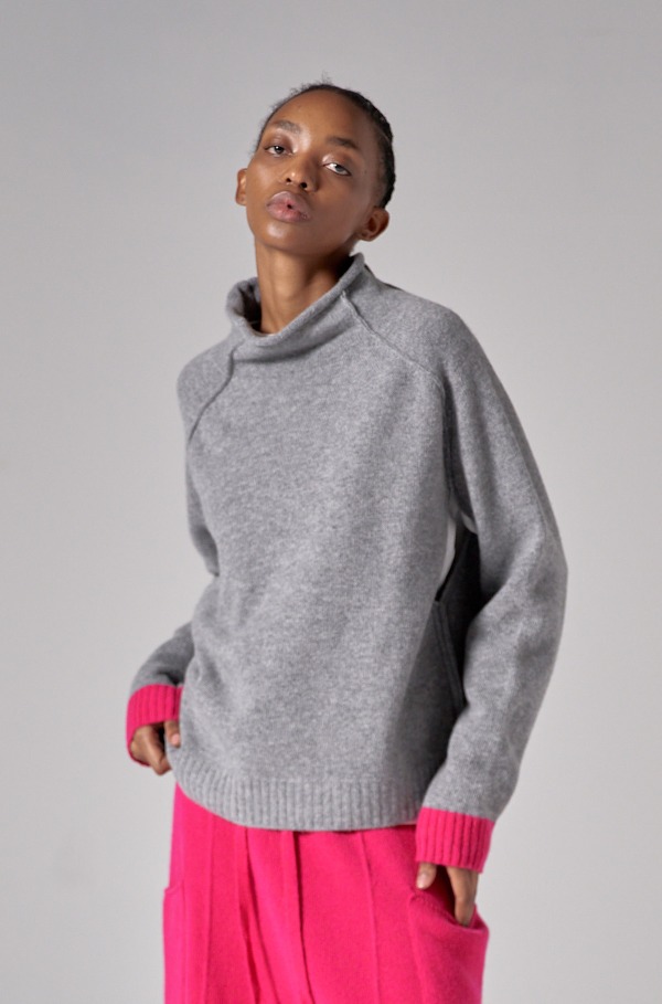 ARMHOLE OPEN PULLOVER (GREY)