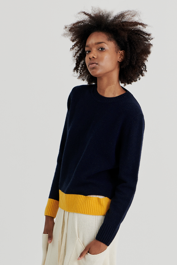 RIP OPEN PULLOVER 2 (NAVY)