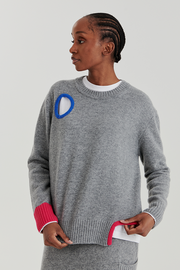HOLE POINT PULLOVER (GREY)