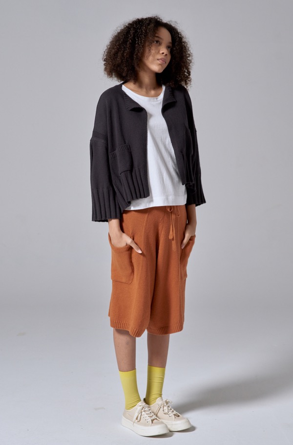 WIDE SHORT PANTS (CAMEL)