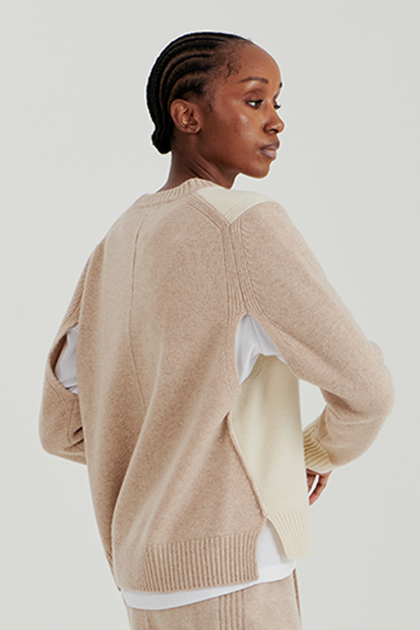 ARMHOLE OPEN PULLOVER 3 (IVORY)