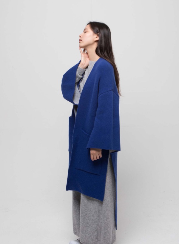 DOUBLE FACE COAT (BLUE)