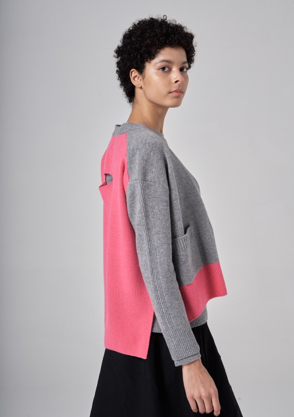 HOLE POINT CARDIGAN (PINK)