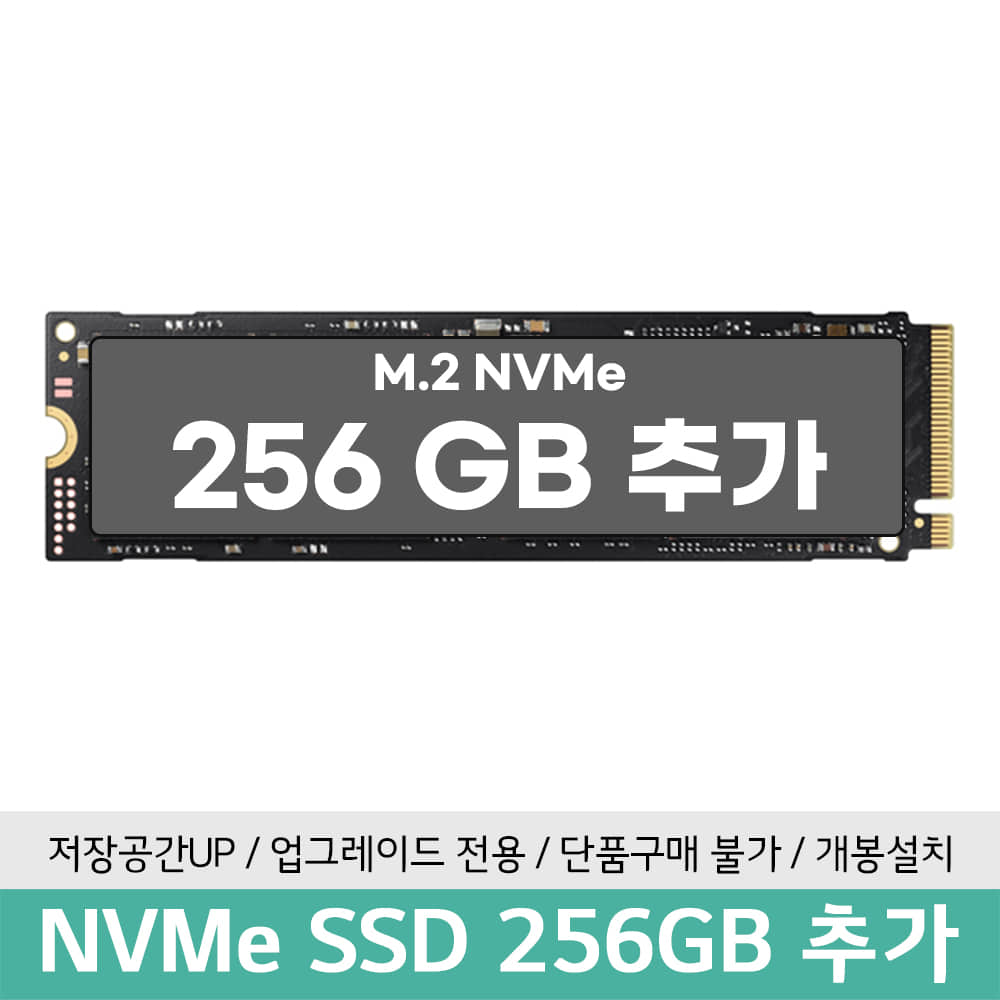 고급형 NVME SSD 추가